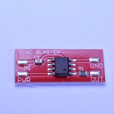 Sync Blaster Stripper PCB with LM1881 470 ohm